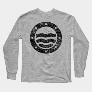 Distressed Seascape Long Sleeve T-Shirt